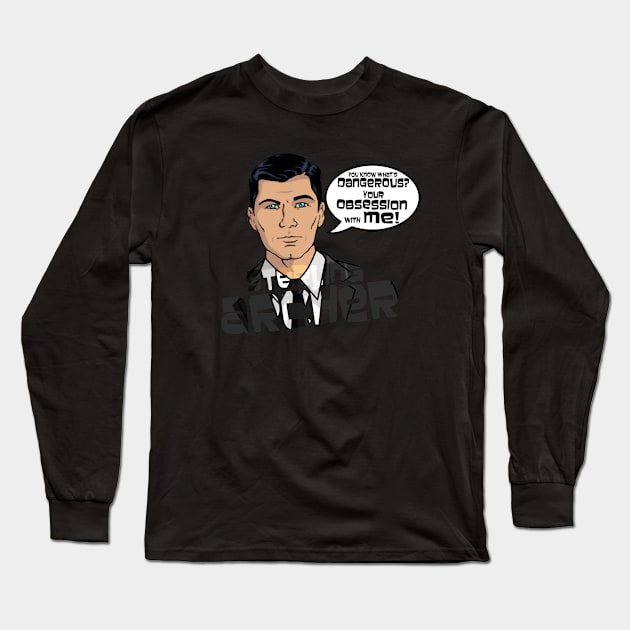 Archer Obsession Long Sleeve T-Shirt by 666hughes